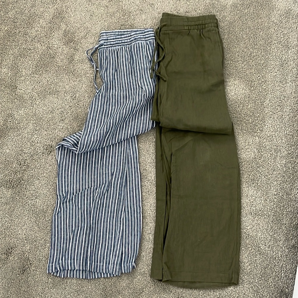 Bundle Two Pairs Old Navy Linen Pants